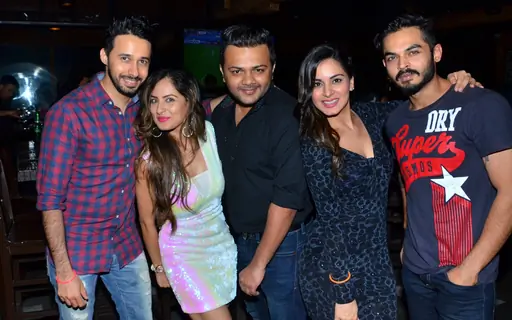 Puja Banerjee and Shraddha Arya and at birthday celebration of Kunal Verma at R- ADDA