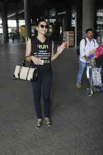 Gauahar Khan spotted at airport!