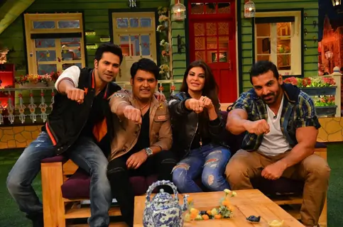 Varun, John  and Jacqueline Promotes 'Dishoom' on sets of 'The Kapil Sharma Show'