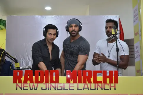 John Abraham and Varun Dhawan promotes 'Dishoom' at Radio Mirchi