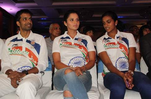 Salman Khan and Sania Mirza at Rio Olympics meet in Delhi