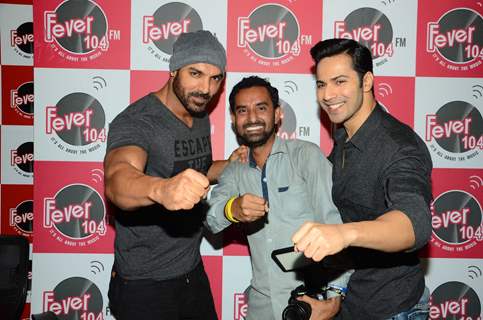 John Abraham and Varun Dhawan Promotes 'Dishoom' on Fever FM