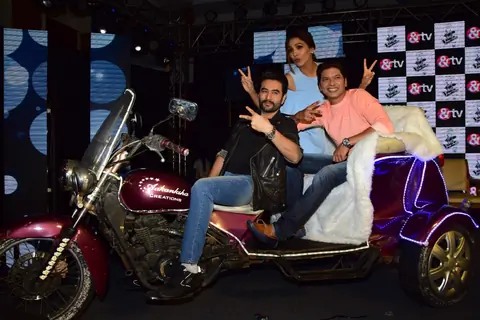 Shaan, Neeti Mohan and Shekhar Ravjiani at Launch of &TV's new show 'The Voice India Kids'