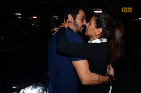 Arjun Rampal with his wife and daughter spotted at airport