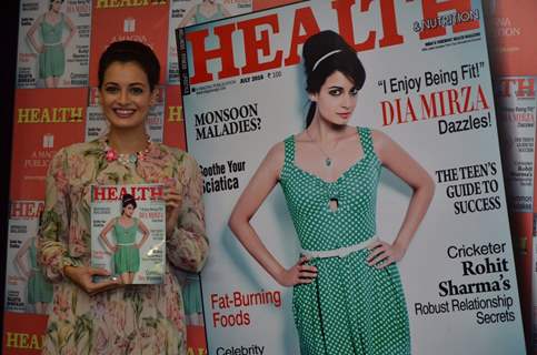 Dia Mirza at the launch of Health and Nutrition Magazine cover at Magna Lounge