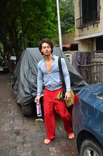 Tiger Shroff snapped outside his gym