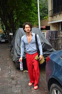 Tiger Shroff snapped outside his gym