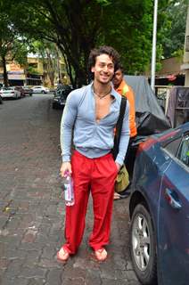 Tiger Shroff snapped outside his gym