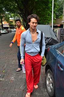 Tiger Shroff snapped outside his gym