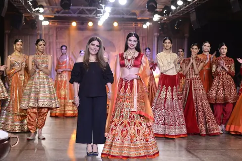 Actress Divya Khosla Kumar at Day 3 of FDCI India Couture Week