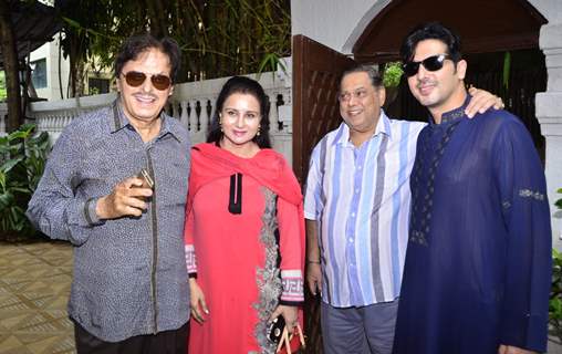 Sanjay Khan, Poonam Dhillon, David Dhawan and Zayed Khan at Akbar Khan's Get together party!