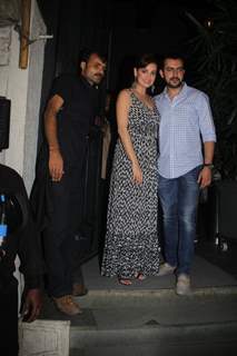 Actress Dia Mirza with her husband at Jitesh Pillai's Bday Bash!