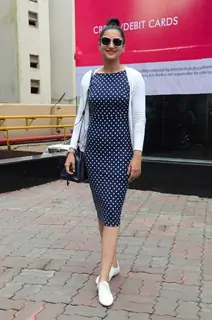 Gauahar Khan snapped outside Japenese Restaurant