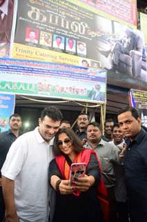 Siddharth Roy Kapur and Vidya Balan at Screening of movie 'Kabali'