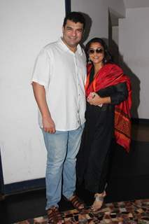 Siddharth Roy Kapur and Vidya Balan at Screening of movie 'Kabali'