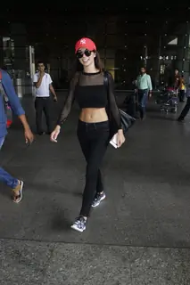 Amy Jackson snapped at airport