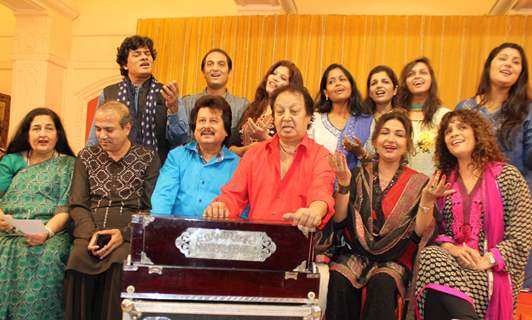 Ghazal singers at Rehearsal of the 15th Khazana Ghazal Festival 2016