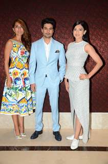 Gauhar Khan, Caterina Murino and Rajeev Khandelwal Promotes 'Fever' at a jewellery event