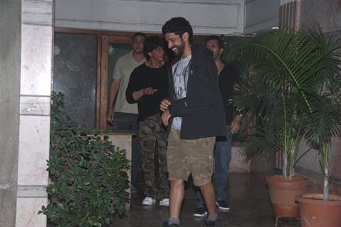 Farhan Akhtar and Shah Rukh Khan snapped at Excel office