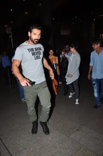 John Abraham snapped at airport!