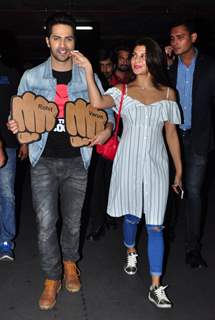 Varun Dhawan and Jacqueline Fernandes snapped at airport!