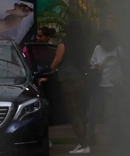 Sonam Kapoor snapped at a recording studio in juhu