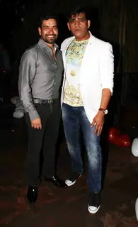 Dinesh Lal Yadav and Ravi Kishan at Post wedding celebrations of Sambhavna & Avinash at Bora Bora