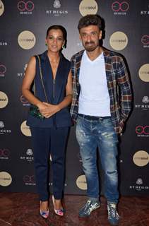 Rahul Dev and Mugdha Godse at Birthday bash of Shamita Singha at St Regis