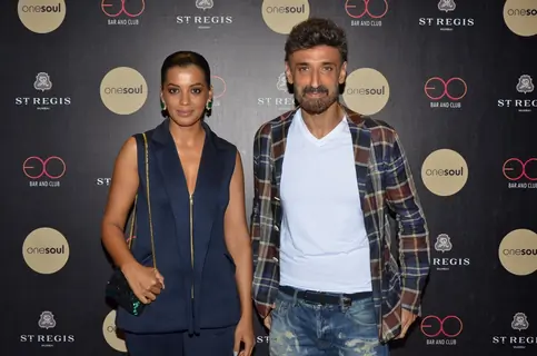 Rahul Dev and Mugdha Godse at Birthday bash of Shamita Singha at St Regis