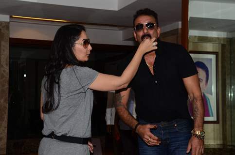 Sanjay Dutt Celebrates his Birthday with Wife Manyata Dutt