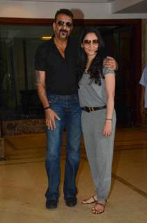 Sanjay Dutt with Wife Manyata Dutt on his Birthday