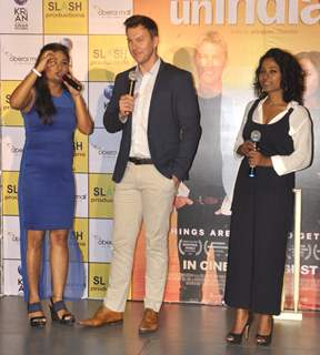 Brett Lee and Tannishtha Chatterjee Promotes  'Unindian' at Oberoi Mall