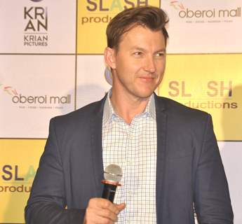 Brett Lee Promotes 'Unindian' at Oberoi Mall