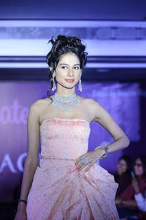 Aneri Vajani walks for designer Dimple Raghani