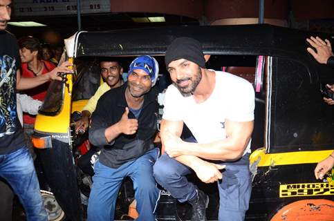 John Abraham promotes 'Dishoom' at Gaiety cinema