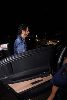 Arjun Rampal snapped with family at The korner House