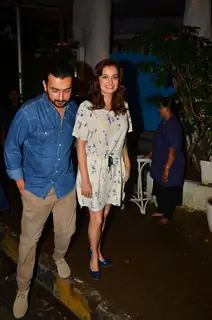 Sahil Sangha and Dia Mirza on a dinner date
