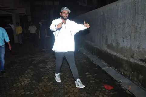 Ranveer Singh snapped in anti-pap jacket