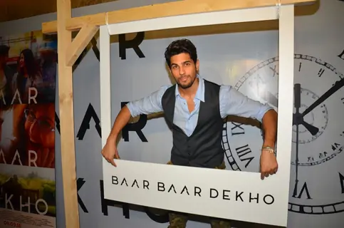 Sidharth Malhotra at the special screening of trailor of 'Bar Bar Dekho'