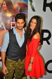 Sidharth Malhotra and Katrina Kaif at the special screening of trailor of 'Bar Bar Dekho'