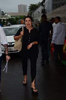 Farah Khan snapped at a studio