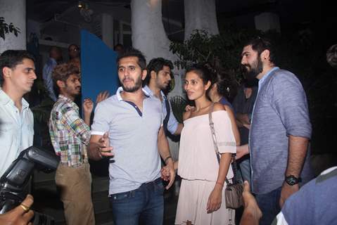 Ritesh Sidhwani along with Sidharth parties with 'Bar Bar Dekho' team