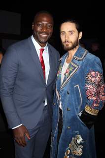 Adewale Akinnuoye-Agbaje along with Jared Leto at Premiere of 'Suicide Squad' at NY