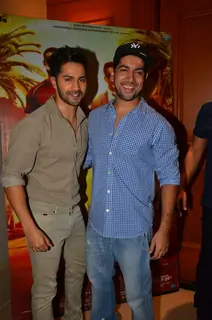 Varun Dhawan and Rohit Dhawan at Success Bash of 'Dishoom'
