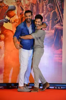 Varun Dhawan and John Abraham at Success Bash of 'Dishoom'