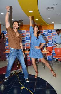 Tiger Shroff and Jacqueline Fernandes Promotes 'A Flying Jatt' at Radio City