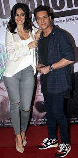 Actors Jimmy Shergill  and Bruna Abdullah at Launch of film 'Yea Toh Two Much Ho Gayaa'