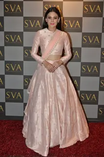 Model at SVA Autumn Winter collection launch