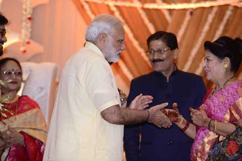 PM Narendra Modi at Babul Supriyo's wedding