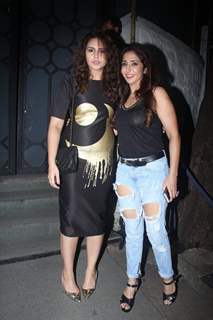 Huma Qureshi and Krishika Lulla at Rohini Iyer's Birthday bash!